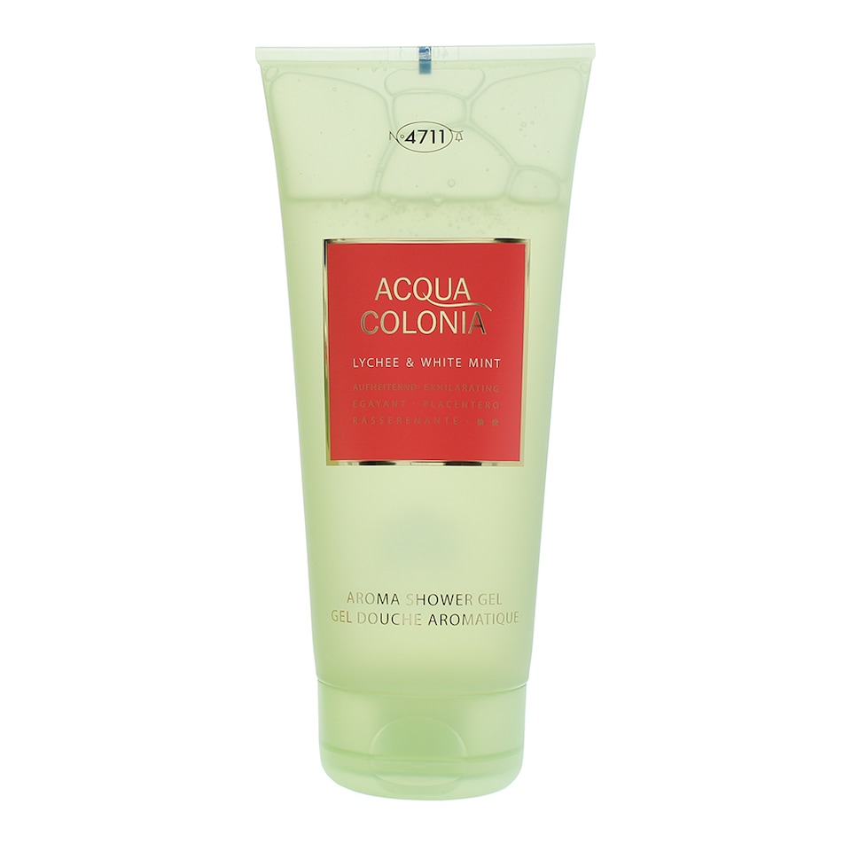 image 1 of 4711 Acqua Colonia Lychee & White Mint Shower Gel 200ml