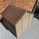 image 4 of Large Plastic Dog Kennel / House in Brown – 86cm x 84cm x 82cm
