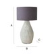 image 7 of ValueLights Colin Grey Shade Grey Speckled Pot Stonewear Table Lamp | Grey