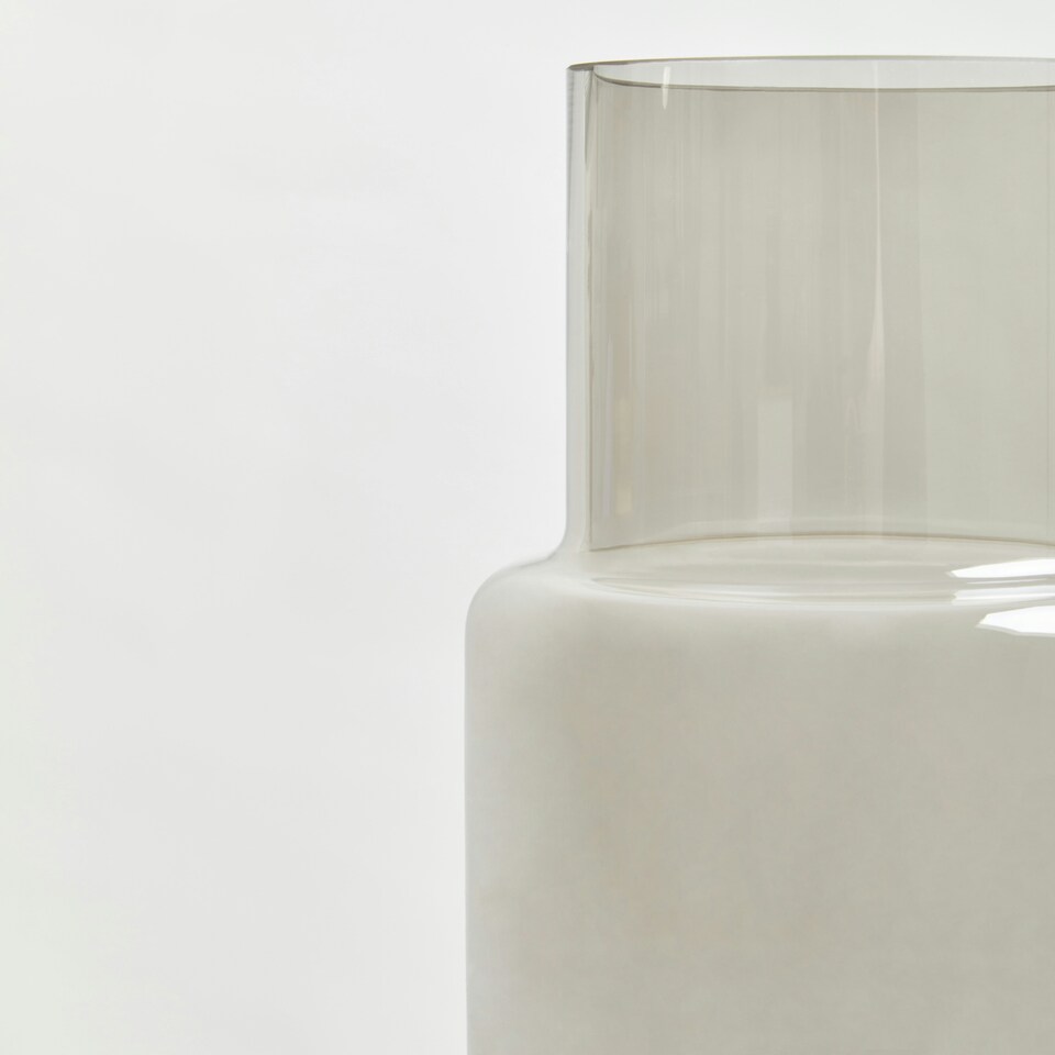 image 1 of Interiors by Premier Unique Bottle Vase, Elegant Glass Vase, Versatile Pottery Vase, Easy To Care Vase For Artificial Flowers Clear