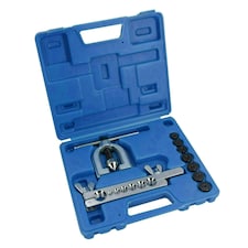 Brake Pipe Flaring Tool Kit Brake Repair Single + Double Flare 3/16in - 5/8in 9pc