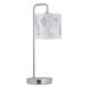 image 2 of Set of 2 Arched Table Lamps with White Fern Shades | Chrome | White | Large | 2