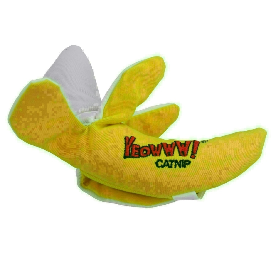 image 1 of 1PK Yeow Interactive Cat Kitten Peeled Banana With Catnip Cat Play Toy Cat Gift
