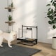 image 2 of PawHut Raised Dog Bowl w/ Adjustable Height Stand, for Small Medium Large Dogs