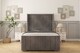 image 1 of Sloomy Hargrave Slate Naples Bed Frame With Mattress With 50"  Upholstered Wingback Headboard 6' Super King