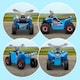 image 7 of HOMCOM 6V Electric Quad Bike Kids Ride On All Terrain Vehicle with Forward Backward Function, for Ages 18-36 Months - Blue
