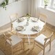 image 7 of HOMCOM Folding Dining with Steel Frame for Small Spaces, White