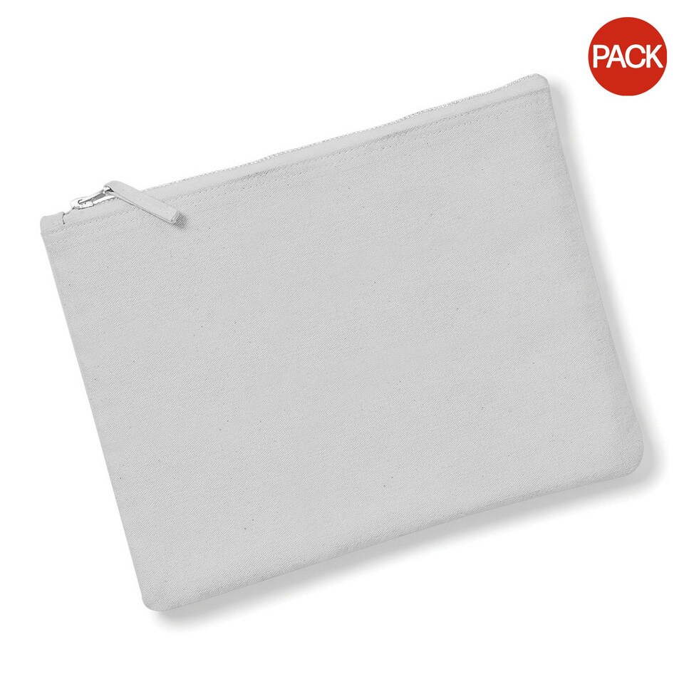 Westford Mill Canvas Accessory Case (Pack of 2) - Light Grey - XS Grey