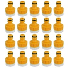 Outdoor Garden Tap Hose Threaded Tap Connector 3/4in with 1/2in Reducer 20pc