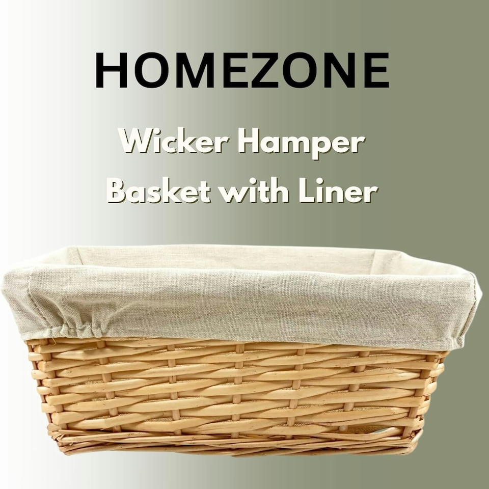 image 1 of Marco Paul Hamper Basket with Liner and Accessories N/A