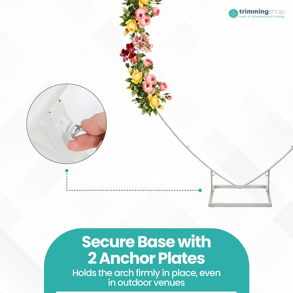 image 1 of Heart Balloon Arch Stand Party Decoration Arch Metal Frame - 200cm