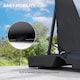 image 7 of SPORTNOW Basketball Hoop Outdoor, Height Adjustable Basketball Hoop and Stand with Rebound System, Weighted Base, Portable on Wheels, 2.45-3.05m, for Teens, Juniors, Adults, Black