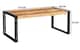image 3 of Cosmo Industrial Large Coffee Table - Solid Mango Wood - L60 x W110 x H45 cm