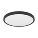 image 1 of EGLO Fueva 6 Ultra-Slim Surface-Mounted Black Round LED Ceiling Light WBS Black
