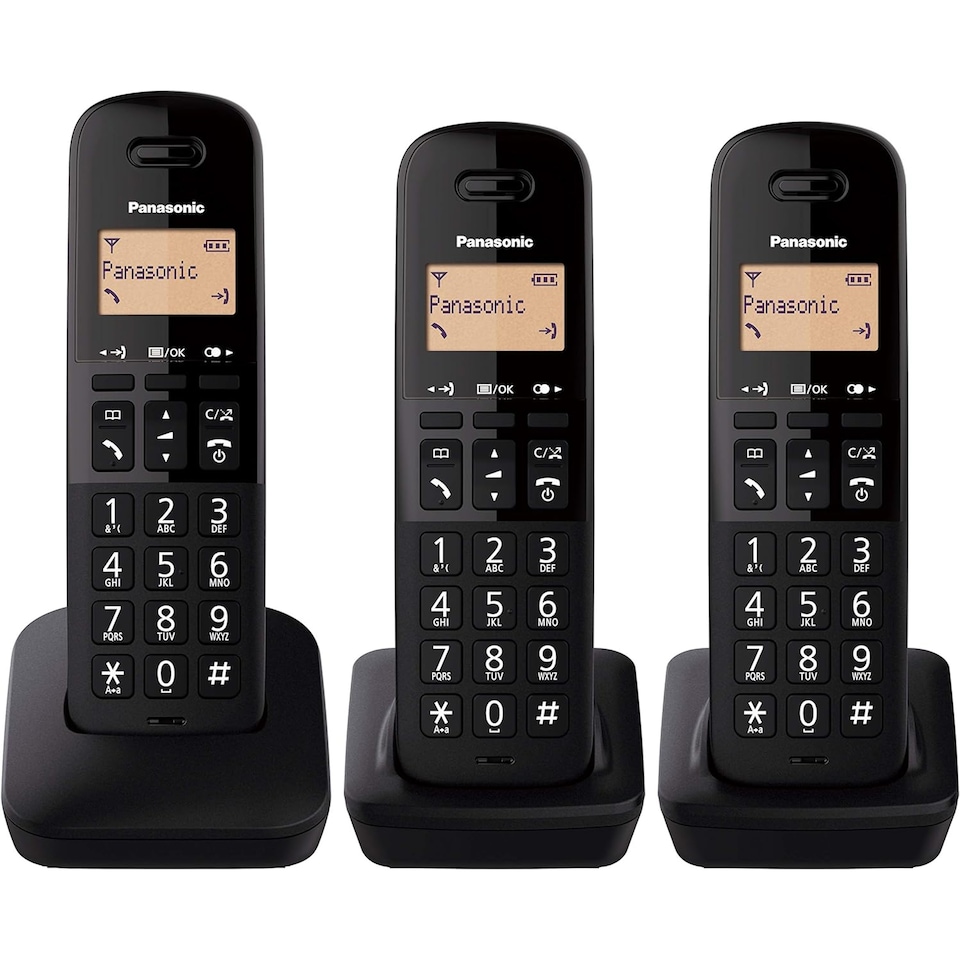 image 1 of Panasonic KX-TGC413EB Cordless Telephone  in Black