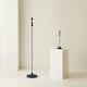 image 5 of ValueLights Maggie Black Metal Candlestick Slim Table Lamp Base