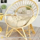 image 7 of Outsunny Outdoor Seat Cushions Set of 2, Tufted Round Chair Pads, Dark Grey 