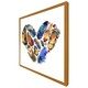 image 4 of Boho tribal heart (Picutre Frame) Grey | L