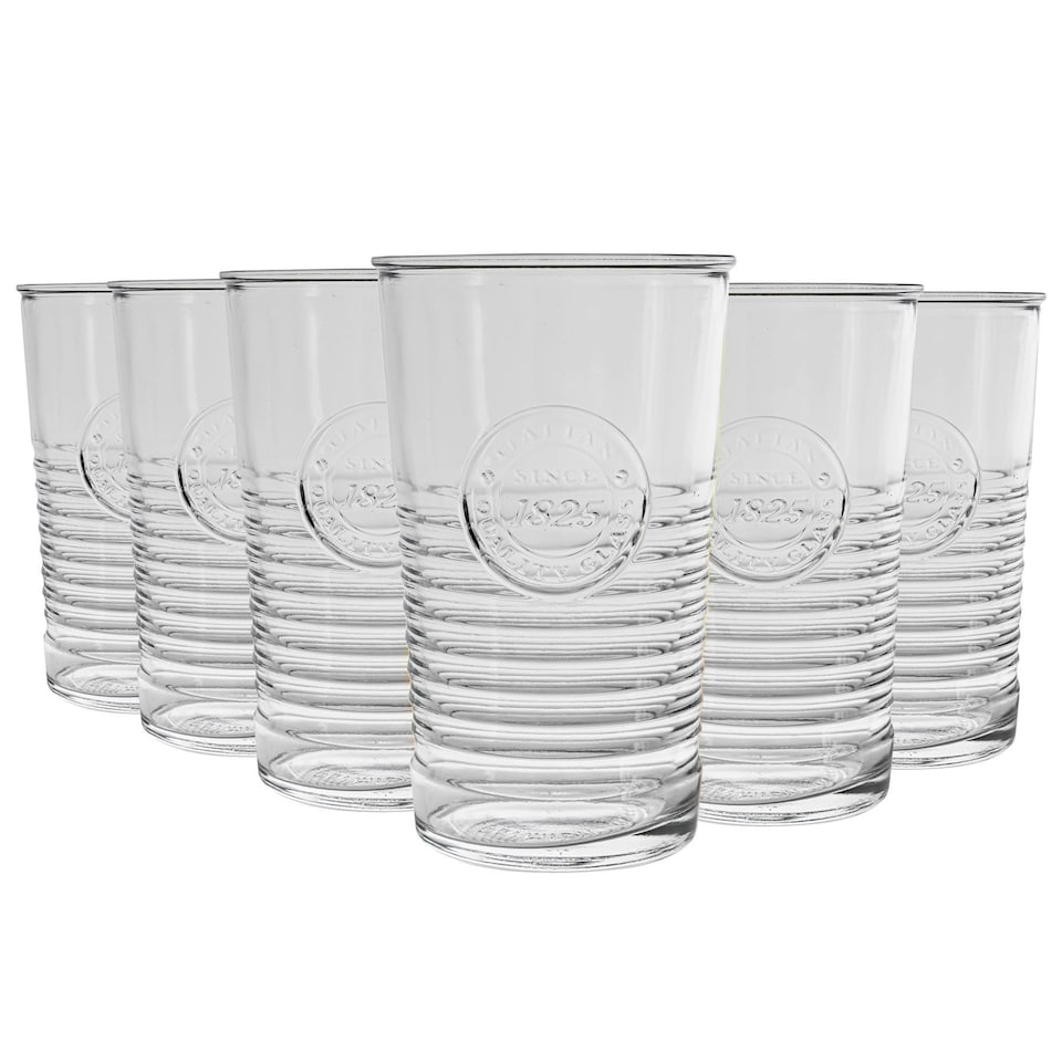 image 1 of Bormioli Rocco Officina 1825 Highball Glasses - 475ml - Pack of 6 Clear