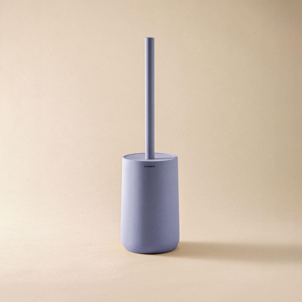 image 1 of COSMIC Toilet Brush Free-standing Polyresin Soft Touch Lavander Saona Collection