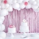 image 4 of Baby Blue Foil Door Curtain Backdrop 92cm x 244cm - Pack of 5