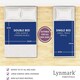 image 2 of Lynmark 2x Washable Incontinence Bed Pads Without Tucks, Absorbs Up to 2000ml, 135x85cm | Blue | 2 pack | 2