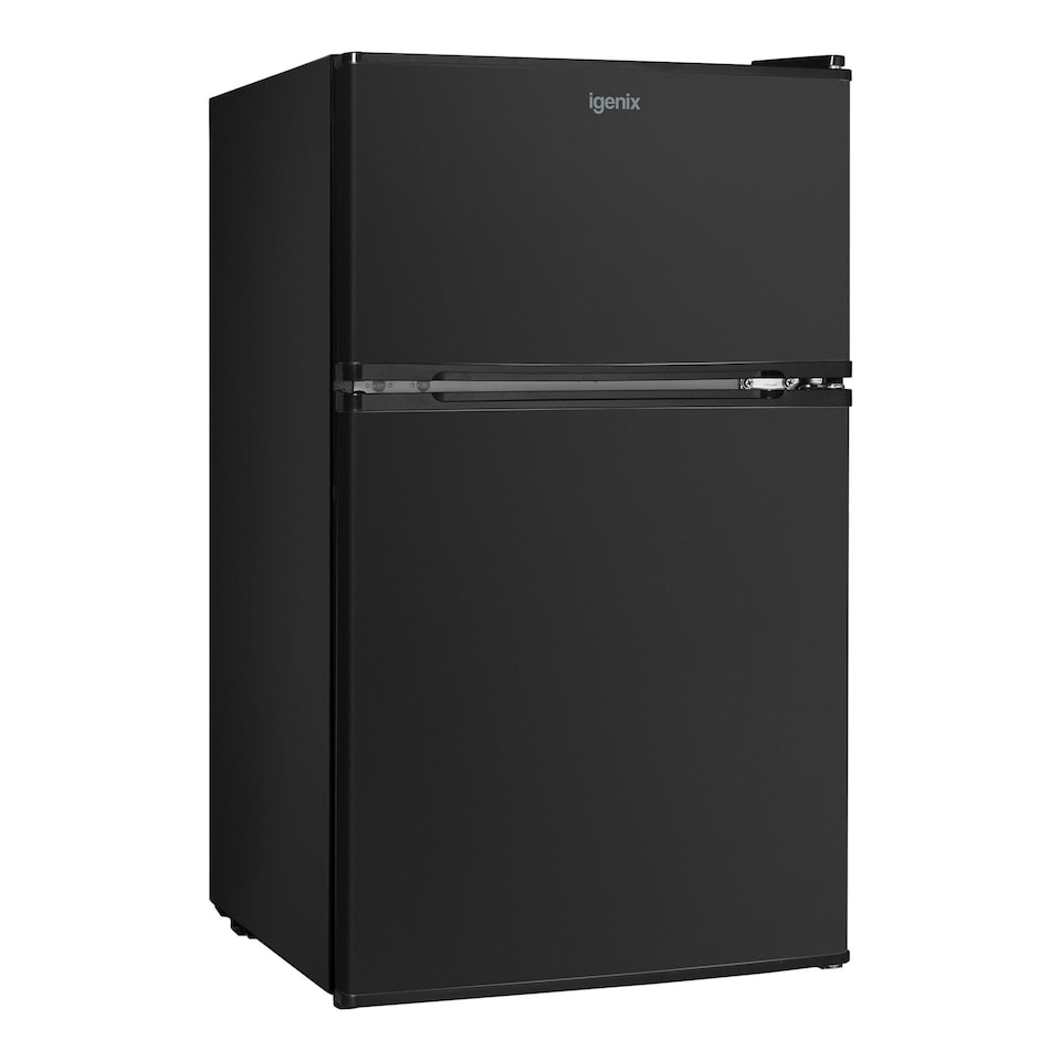 image 1 of Igenix IG347FFB Freestanding Under Counter Fridge Freezer, 87 Litre, Reversible Door, 47 cm Wide, Black