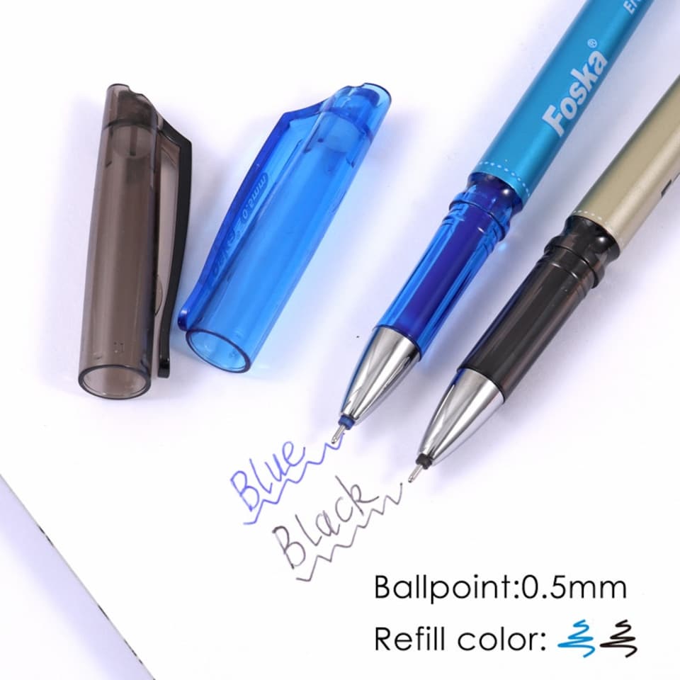 image 1 of Pack of 12 Blue Erasable Gel Pens 0.5mm