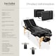 image 6 of 3 Zone Massage Table Somwang with Bolster Set | Black | black | 1
