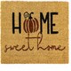 image 1 of Marco Paul Beige Coir 'Home Sweet Home' Doormat 40x60cm Autumn Welcome Mat