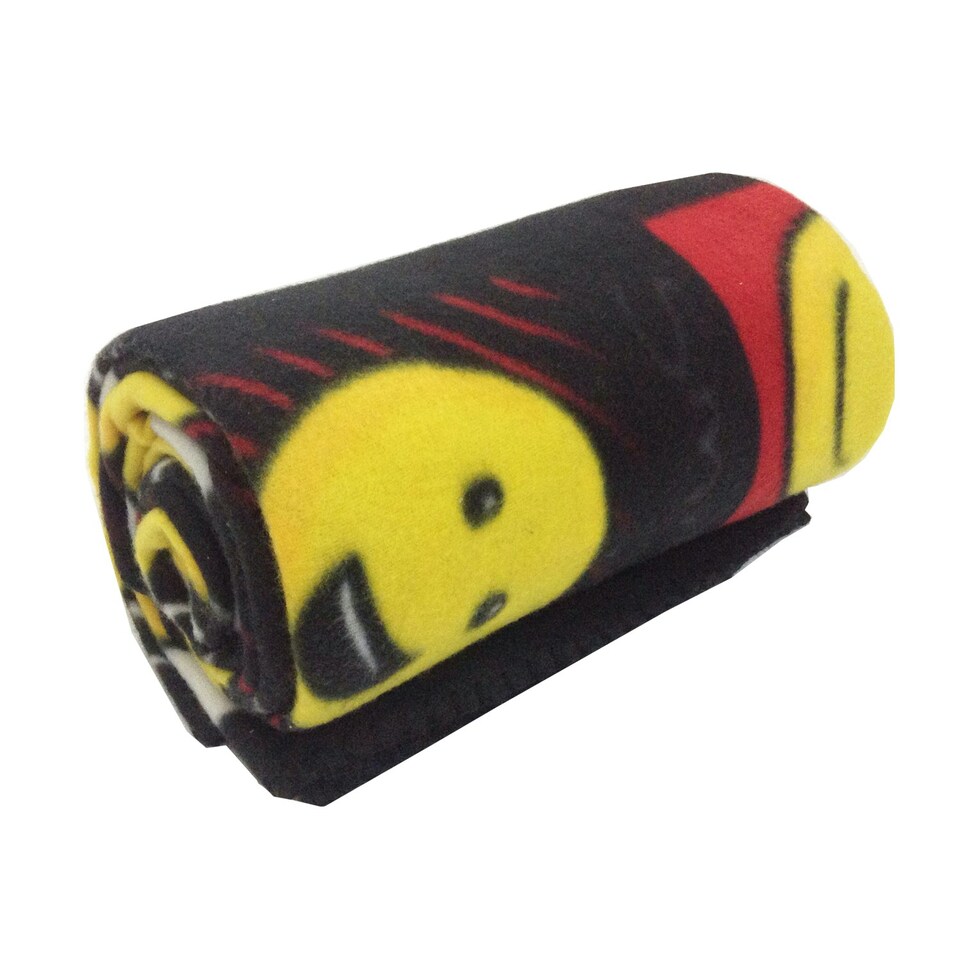 image 1 of Velosso Expressions Polar Fleece Blanket Black | Black