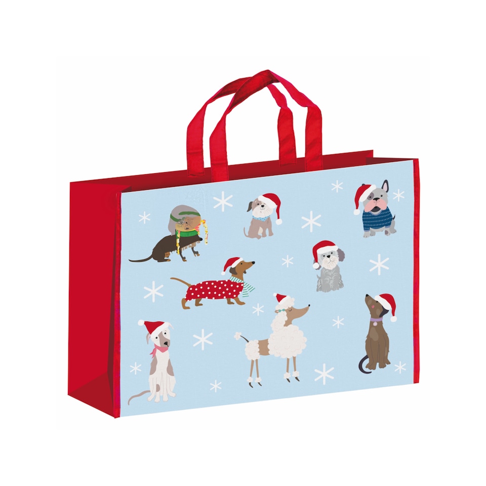 IG Design Dogs Non-Woven Gift Bag | Multi | Multicoloured/Multicoloured | One Size, One Size | 1