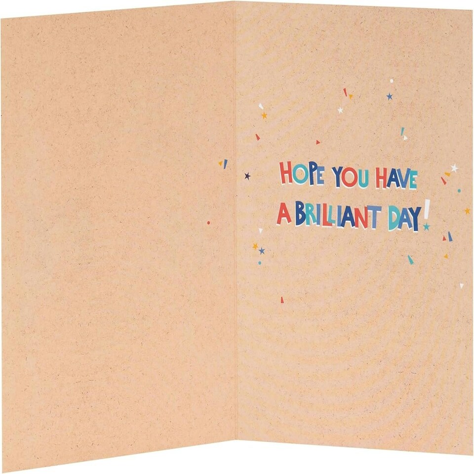 image 1 of Colourful Text Design Dad Birthday Card