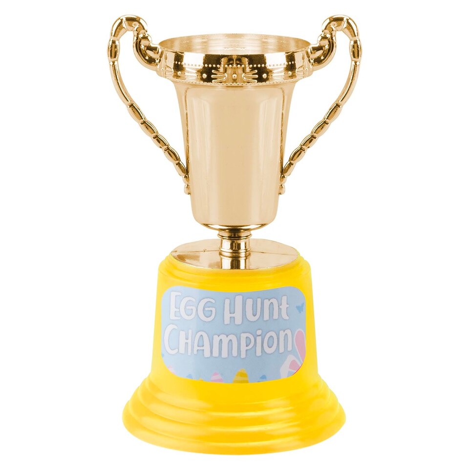 image 1 of PMS Gold Easter Egg Hunt Trophy Plush 13cm x 7cm - 1 Each