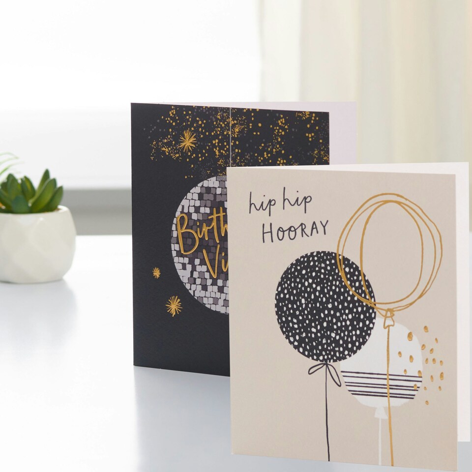image 1 of Birthday Cards - Balloons & Vibes