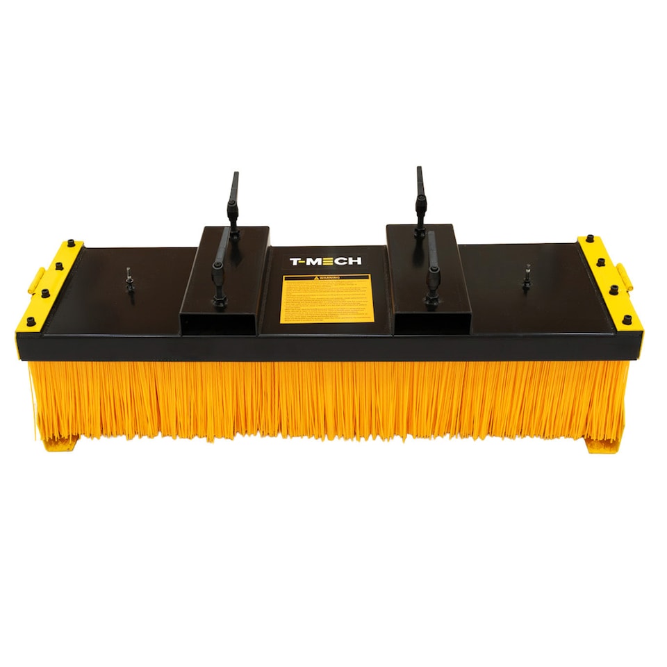 image 1 of Forklift Sweeper Brush With Stands