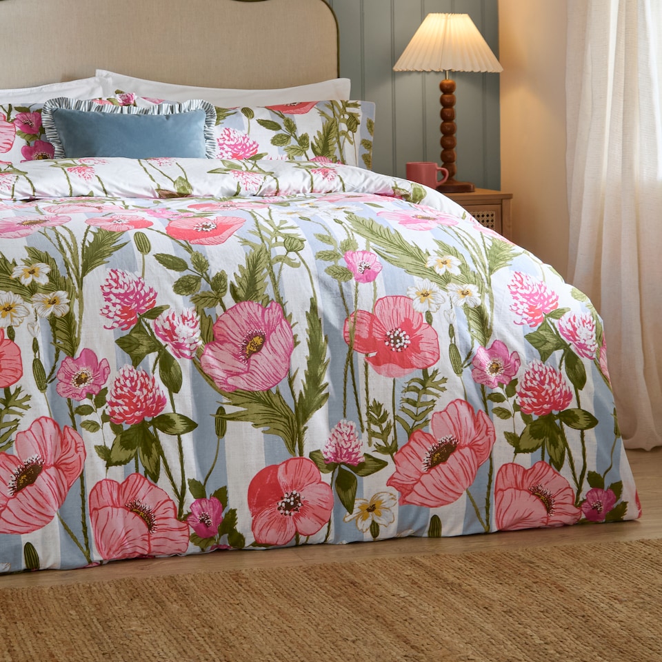 image 1 of Wylder Poppy Trail Reversible Duvet Cover Set | Multi | Multicolour | King