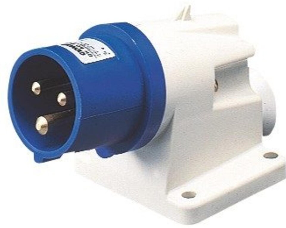 Gewiss IP44 90 Degree Angled Application Inlet 2P+E 32A 230V 6H