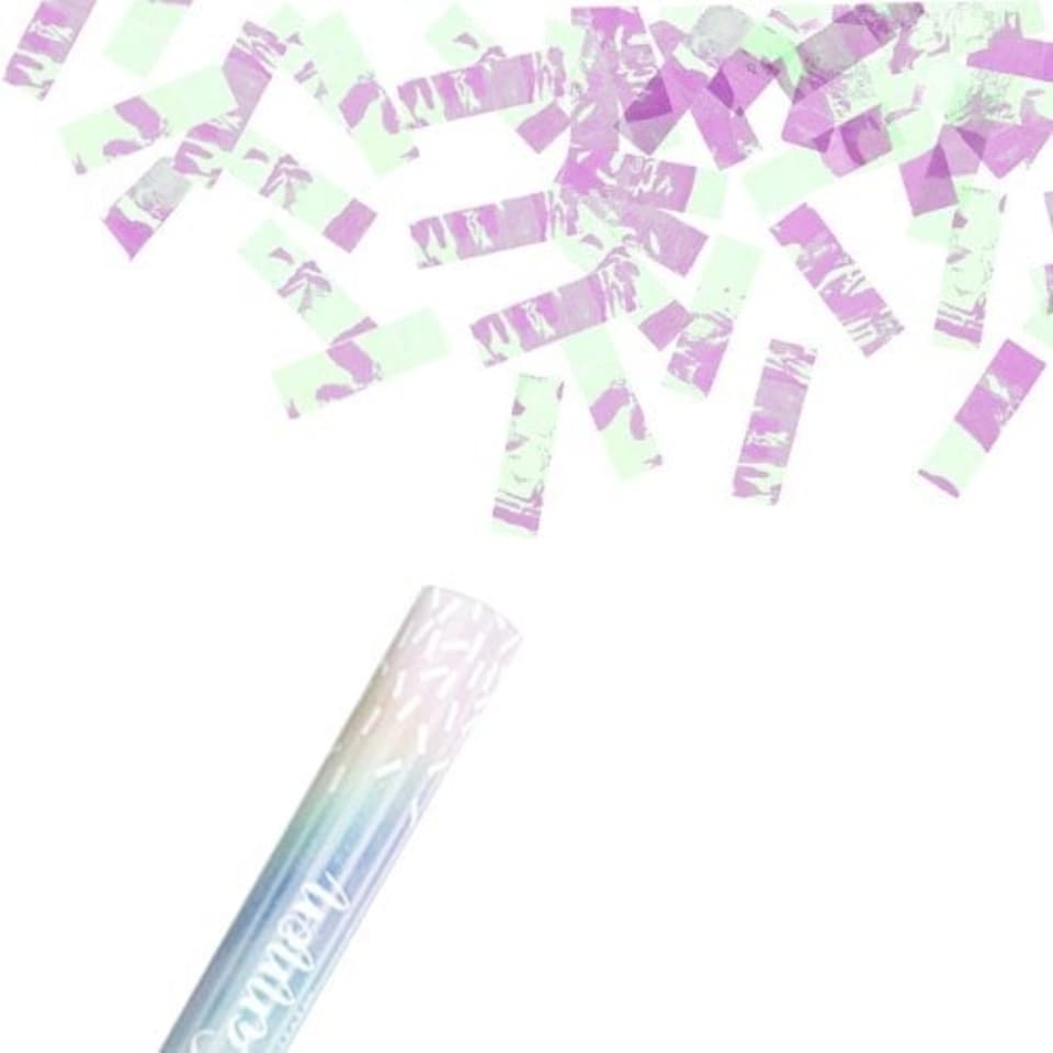 image 1 of Iridescent Metallic Large Confetti Cannon 60cm