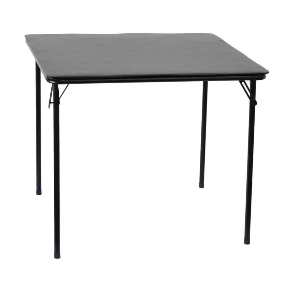 image 1 of Square Folding Standard Bridge Card Game Black Table