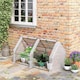 image 2 of Outsunny Mini Small Greenhouse with Steel Frame & PE Cover & Window