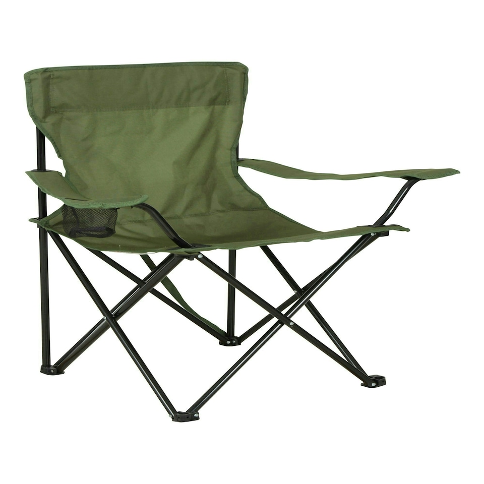 image 1 of Mountain Warehouse Folding Chair with Carry Strap Camping Outdoor Furniture Blue | Navy