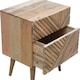 image 5 of Artisan Furniture Solid Wood Lille 2 Drawer Oak-ish Bedside
