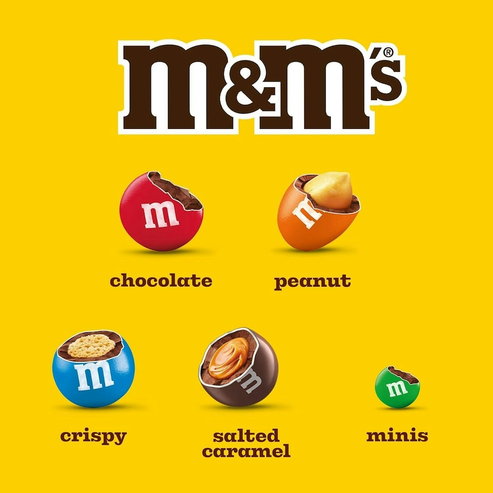image 1 of M&M's Variety Chocolate Hamper Gift Box | Peanut | Crispy | Salted Caramel | Chocolate | Mini's