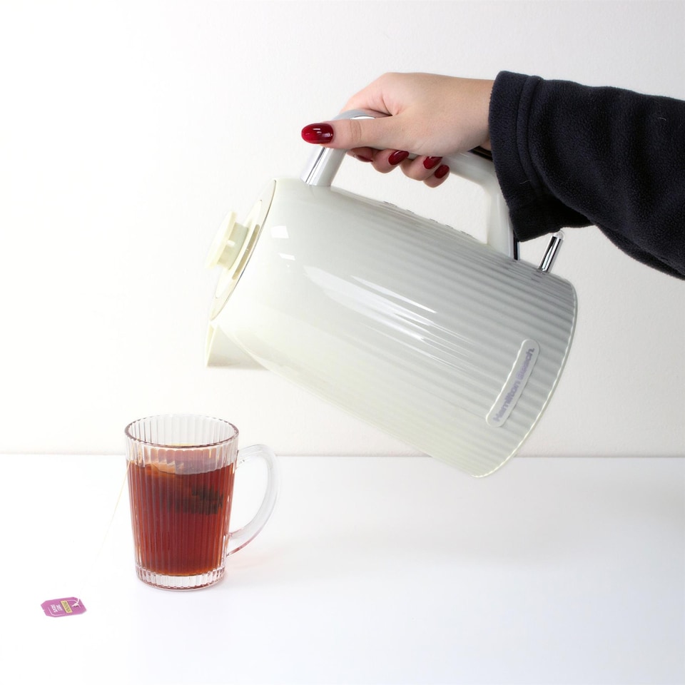 image 1 of Hamilton Beach Miami Kettle & Toaster Set Sand