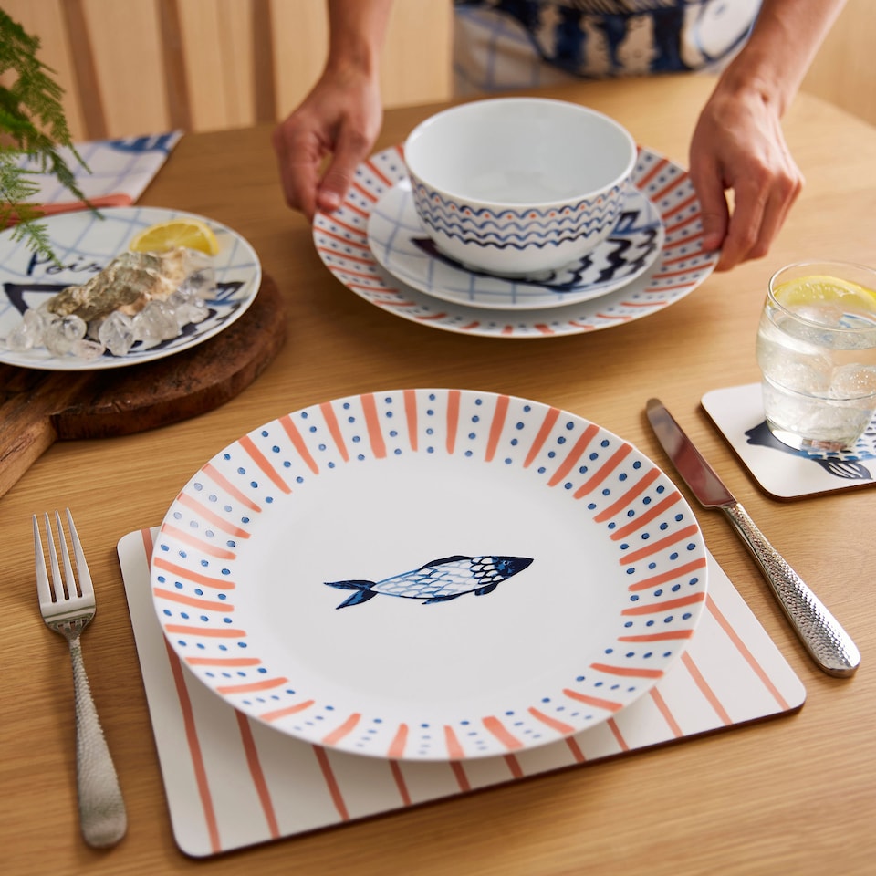 image 1 of Ulster Weavers Catch of the Day Dinner Plate - Porcelain Multi