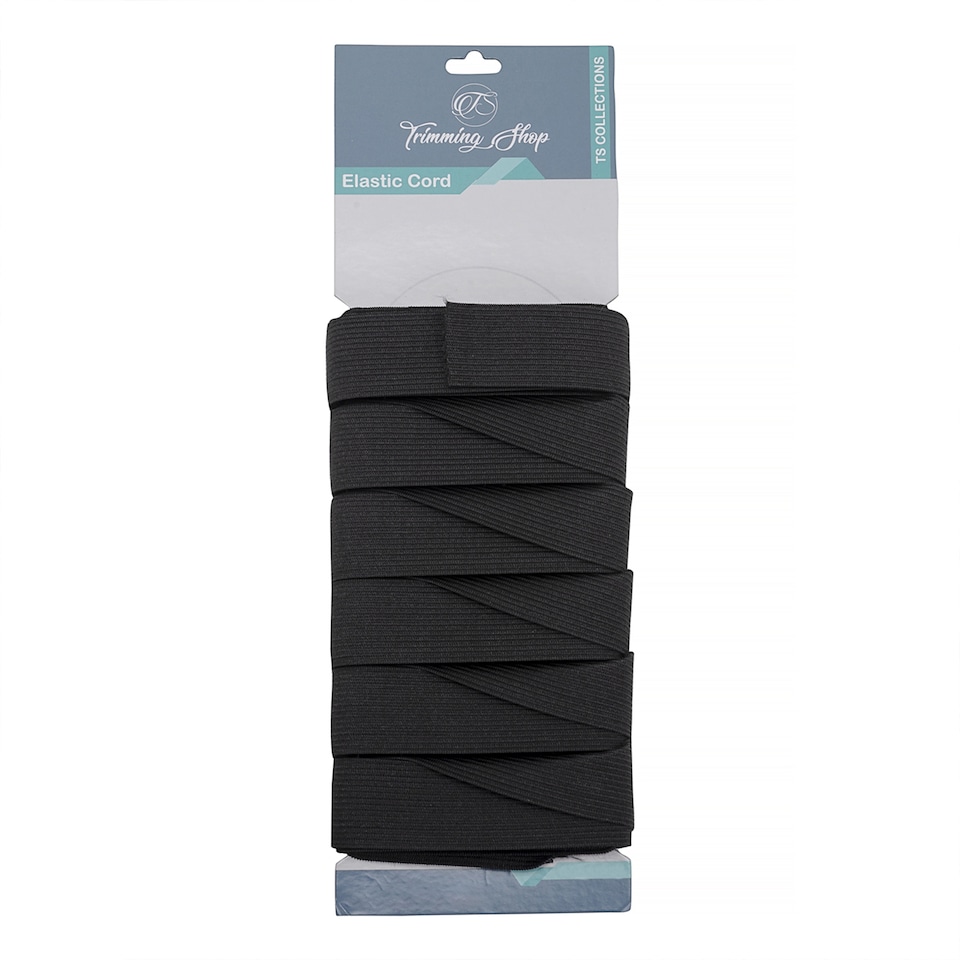 image 1 of 25mm Black Elastic Thread Bead Stringing DIY Crafts - 5 Metres