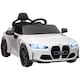 image 1 of AIYAPLAY BMW M4 Licensed Electric Car for Kids, 12V Kids Electric Ride on with Remote Control, Suspension, Music, Horn, LED Lights, for Ages 3-5 Years, White