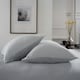 image 4 of St Quentin 100% Cotton Double Gauze Duvet Cover Set - Soft & Breathable Bedding - 180 Thread Count Grey | Grey | Double