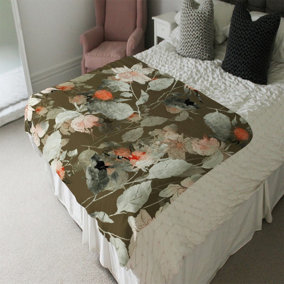image 1 of Imprint fantastic paint bouquet (Blanket)